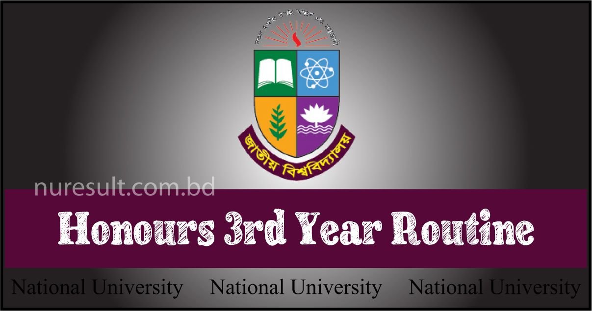 NU Honours 3rd Year Routine