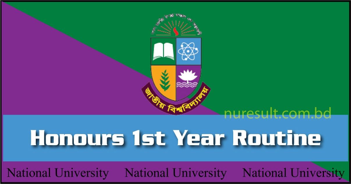 NU Honours 1st year routine