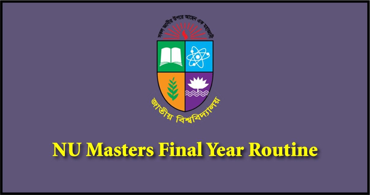 NU Masters Final Year Routine